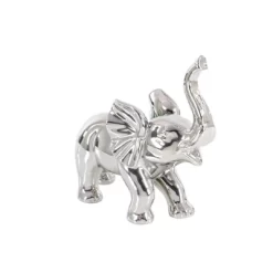 Amazing Animals Porcelain Standing Elephant Sculpture (12") - Olivia & May -Wall Charm Deals Store GUEST 00616b43 60ad 4e29 8b1b 2e8394d6cef2