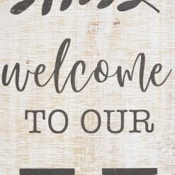 Wood Sign Home Wall Decor Beige - Olivia & May -Wall Charm Deals Store GUEST 0064c68b 9ce3 42da 98f7 8398285842ff