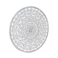 Wood Floral Handmade Intricately Carved Wall Decor With Mandala Design White - Olivia & May -Wall Charm Deals Store GUEST 0160b6e7 4256 4f91 85f1 2a2b79184751