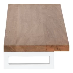 24" X 3" Lankford Wood Shelf Natural/White - Kate & Laurel All Things Decor -Wall Charm Deals Store GUEST 02e7c4c6 bf72 4e8c a1f6 bb55dfccbae0