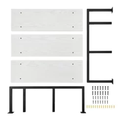 31.5" X 33.2" Modern 3 Tier Hanging Bracket Wall Shelve White Birch - Danya B. -Wall Charm Deals Store GUEST 03c3576a c9cf 4e23 8f4d fbb0f42a7e69
