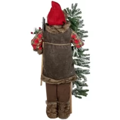Northlight 48" Santa Claus With Artificial Flocked Alpine Tree Christmas Figure -Wall Charm Deals Store GUEST 04e167ef 0dbf 46f7 81dc cb00a0a96e56