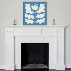 30" X 30" Delighted Floral I Blue By Moira Hershey Framed Canvas Wall Art Print - Amanti Art -Wall Charm Deals Store GUEST 04eb7d58 6e79 430d baaf 7fbeacb74cb3