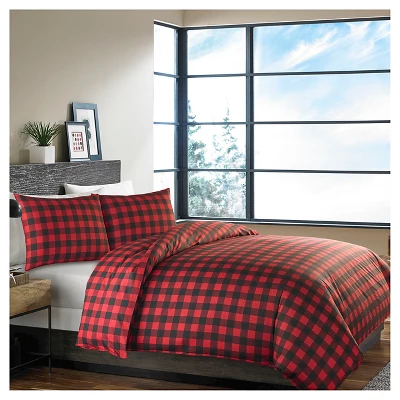 Mountain Plaid Duvet Cover And Sham Set Red - Eddie Bauer® 6 Mountain Plaid Duvet Cover And Sham Set Red - Eddie Bauer® - Image 6