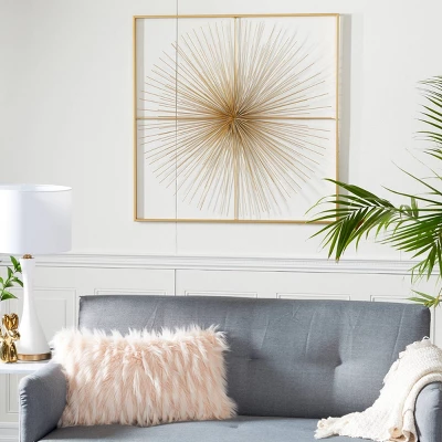 Metal Starburst Handmade Large 3D Wall Decor With Gold Frame Gold - CosmoLiving By Cosmopolitan 1 Metal Starburst Handmade Large 3D Wall Decor With Gold Frame Gold - CosmoLiving By Cosmopolitan