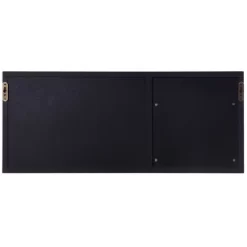 Multi-Functional Wall Memo Board With Chalkboard And File Rack Storage Brown - StyleCraft