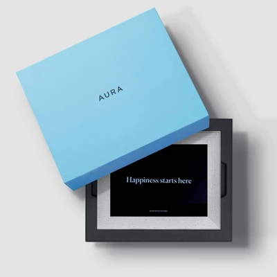 9.7" Mason Luxe Sandstone Digital Photo Frame Gray - Aura Home 7 9.7" Mason Luxe Sandstone Digital Photo Frame Gray - Aura Home - Image 7