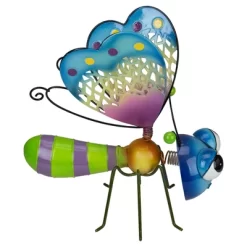 Napco 10" Large Muliti-Color Metal Smiling Butterfly Outdoor Garden Figurine -Wall Charm Deals Store GUEST 089e5d2d ae1c 473a b760 fad34eb0dacd