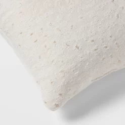 18"x18" Luxe Leopard Jacquard Square Decorative Pillow Ivory - Threshold™ -Wall Charm Deals Store GUEST 09b6ce5f b220 4b7a b674 5110eb1abf80