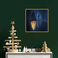 16" X 16" The Hope Of Christmas Tree By Terry F Framed Canvas Wall Art - Amanti Art -Wall Charm Deals Store GUEST 0a3602fd 11a0 47f8 85cc c2652ef8b057