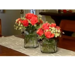 Set Of 2 Glass Vases With Lids Metallic Pewter - Ultimate Innovations -Wall Charm Deals Store GUEST 0acbef87 7ab9 4d20 bd44 7d852021a550