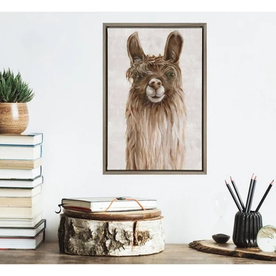 16" X 23" Suri Alpaca I Framed Canvas Wall Art - Amanti Art 4 16" X 23" Suri Alpaca I Framed Canvas Wall Art - Amanti Art - Image 4
