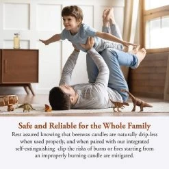 Candle By The Hour 48-Hour Vertical Candle, Eco-friendly Natural Beeswax With Cotton Wick -Wall Charm Deals Store GUEST 0b5daa8e 0713 4e96 9961 5502df4420ea