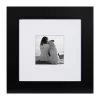 8" X 8" Matted To 4" X 4" Museum Wall Frame Black - Kate & Laurel All Things Decor