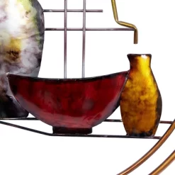 Metal Abstract Wall Decor With Vase Details - Olivia & May -Wall Charm Deals Store GUEST 0d0cb814 e338 4c70 b78c 9177c4de4763