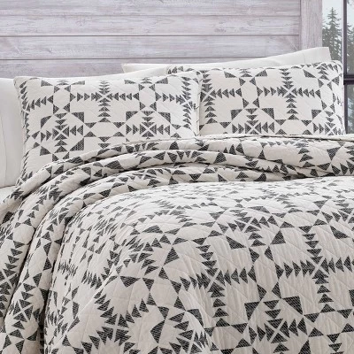 Arrowhead Reversible Quilt Set Charcoal - Eddie Bauer 2 Arrowhead Reversible Quilt Set Charcoal - Eddie Bauer - Image 2