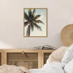 16" X 20" Coconut Palm By Olivia Joy Framed Canvas Wall Art - Amanti Art -Wall Charm Deals Store GUEST 0f9090d0 348c 4011 8d46 2653c8d608d4