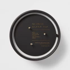 15oz Ceramic Jar 3-Wick Black Label Ginger Black Tea Candle - Threshold™ -Wall Charm Deals Store GUEST 101513e9 4210 4604 bdb9 03938613d90c