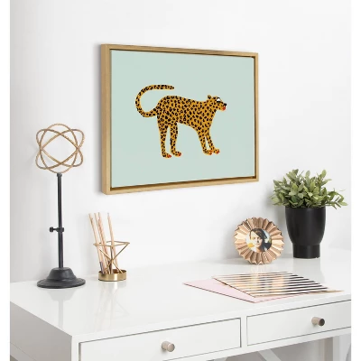 18" X 24" Sylvie Glam Cat By Bouffants And Broken Hearts Framed Wall Canvas Gold - Kate & Laurel All Things Decor 5 18" X 24" Sylvie Glam Cat By Bouffants And Broken Hearts Framed Wall Canvas Gold - Kate & Laurel All Things Decor - Image 5