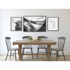 (Set Of 3) 23" X 33" Sylvie Highland Cow Mountains And Inca Trail Framed Canvas Set Gray - Kate & Laurel All Things Decor 9 (Set Of 3) 23" X 33" Sylvie Highland Cow Mountains And Inca Trail Framed Canvas Set Gray - Kate & Laurel All Things Decor -Wall Charm Deals Store GUEST 120a3832 a53f 435d 8988 0473c338f42d