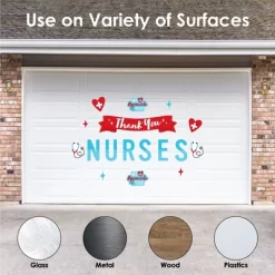 Big Dot Of Happiness Thank You Nurses - Peel And Stick Nurse Appreciation Week Decoration - Wall Decals Backdrop