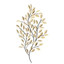 Metal Leaf Metallic Wall Decor With Stem - Olivia & May -Wall Charm Deals Store GUEST 12d94d0e 6da2 4ac0 a229 cd43fcdde7b3