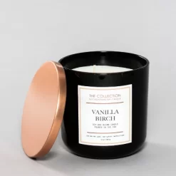 12oz Lidded Black Jar Candle Vanilla Birch - The Collection By Chesapeake Bay Candle -Wall Charm Deals Store GUEST 12fe4ac6 1339 4b75 9b8f 4c2890744451