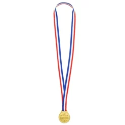 Juvale 12 Pack Gold Winning Participation Medal Awards For Contests With Neck Ribbon For Sports, Competitions, Olympic Style, Metal, 1.5 In -Wall Charm Deals Store GUEST 136879d8 7990 4b7b ba0c b983cb4b06bc