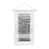 BohomadicStudio Minimal Series Black Striped Arch Small Fiber Wall Hanging - Society6