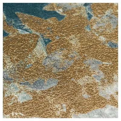 (Set Of 3) 15" X 35" Forest Gel Coat Canvas With Gold Foil Embellishment 9 (Set Of 3) 15" X 35" Forest Gel Coat Canvas With Gold Foil Embellishment - Image 9