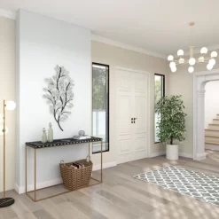 Metal Leaf Metallic Wall Decor With Stem - Olivia & May -Wall Charm Deals Store GUEST 162ff1cc 56db 4b7c 8960 8b4bb09b1170