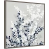 22" X 22" Blue Spring II By Isabelle Z Framed Canvas Wall Art Gray Wash - Amanti Art