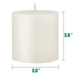 6pk Unscented Flat Top Smooth Pillar Candles White - Stonebriar Collection -Wall Charm Deals Store GUEST 18c01804 5965 4c59 b6c6 3fca6623106f
