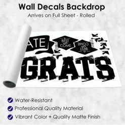 Big Dot Of Happiness Black And White Graduation Party Photo Backdrop - Wall Decals -Wall Charm Deals Store GUEST 1c96ed63 de5d 4b59 8f05 579017f1877c