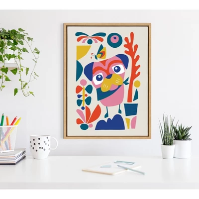 18" X 24" Sylvie Mid Century Modern Pug Framed Canvas Wall Art By Rachel Lee Natural - Kate And Laurel 5 18" X 24" Sylvie Mid Century Modern Pug Framed Canvas Wall Art By Rachel Lee Natural - Kate And Laurel - Image 5