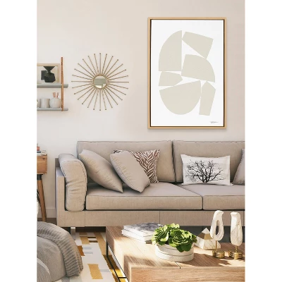 23" X 33" Sylvie Constructed I Neutral Framed Wall Canvas By Statement Goods Natural - Kate & Laurel All Things Decor 4 23" X 33" Sylvie Constructed I Neutral Framed Wall Canvas By Statement Goods Natural - Kate & Laurel All Things Decor - Image 4