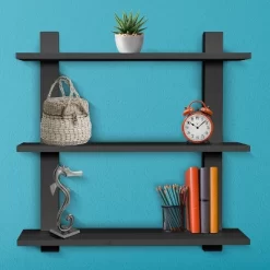 Sorbus Decorative Asymmetric Square Floating Wall Shelf Set Of 3 -Wall Charm Deals Store GUEST 1e13bf15 ae29 4459 94ae 0981601a6560