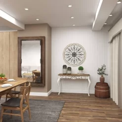 Wood Distressed Scroll Window Inspired Wall Decor With Metal Scrollwork Relief White - Olivia & May -Wall Charm Deals Store GUEST 21c9428e 8887 4d3d b836 c4d8a838e02a