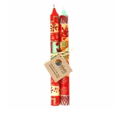 Global Crafts Unscented Hand-Painted Dinner Candles, Set Of 2 -Wall Charm Deals Store GUEST 2322d846 134e 4be1 8e31 251c4c7d45a4