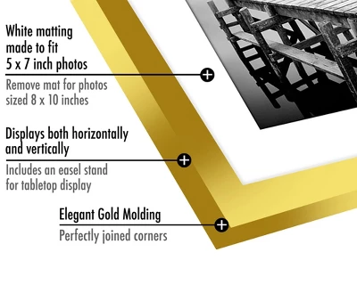 Picture Frame - Made Of MDF / Lead Free Polished Glass Horizontal And Vertical Formats For Wall And Tabletop - 8" X 10" Or 11" X 14" - Americanflat 2 Picture Frame - Made Of MDF / Lead Free Polished Glass Horizontal And Vertical Formats For Wall And Tabletop - 8" X 10" Or 11" X 14" - Americanflat - Image 2