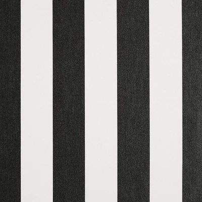 Sunbrella 2pk 6" X 20" X 13" Cabana Classic Lumbar Outdoor Throw Pillows Black/White 2 Sunbrella 2pk 6" X 20" X 13" Cabana Classic Lumbar Outdoor Throw Pillows Black/White - Image 2