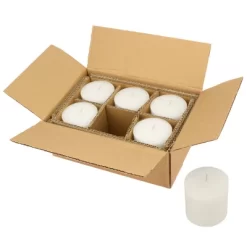 6pk Unscented Flat Top Smooth Pillar Candles White - Stonebriar Collection -Wall Charm Deals Store GUEST 270e6537 d43a 40b0 9386 e4b4f5d2b9a5