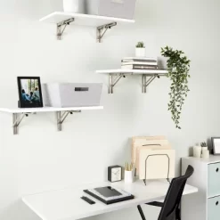 Built Industrial 2 Pack Folding L Wall Shelf Bracket, 10 Inch Collapsible Hardware With Locking Hinge For Garage Shelves, Holds 120lbs -Wall Charm Deals Store GUEST 287cb2e8 070c 48d4 bea1 4033a2fb6480