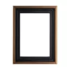 Creative Mark Illusions Floater Frame For 3/4" Depth Stretched Canvas Paintings & Artwork - Black With Dark Antique