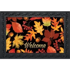 Briarwood Lane Fall Leaves Welcome Doormat Autumn Indoor / Outdoo