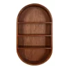 16" X 28" Hutton Wood Capsule Decorative Wall Shelf Walnut Brown - Kate & Laurel All Things Decor