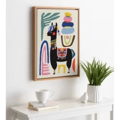 18" X 24" Sylvie Llama Mesatawe Framed Canvas Wall Art By Rachel Lee Natural - Kate And Laurel -Wall Charm Deals Store GUEST 2b7980d1 fff5 491c bfca 3f0615e2caa8