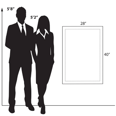 Azar Displays Floating Acrylic Wall Frame With Silver Stand Off Caps: 24" X 36" Graphic Size, Overall Frame Size: 28" X 40", 2-Pack 9 Azar Displays Floating Acrylic Wall Frame With Silver Stand Off Caps: 24" X 36" Graphic Size, Overall Frame Size: 28" X 40", 2-Pack - Image 9