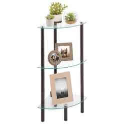 MDesign Glass/Metal Household Corner Organizer Shelf -Wall Charm Deals Store GUEST 2d13f21f 66b5 40ad 8160 b3da02a90059