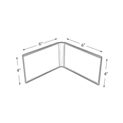 Azar Displays Clear Acrylic Double Photo Holder, Side By Side Dual Frame, Size 6"W X 4"H, 2-Pack -Wall Charm Deals Store GUEST 2eab7abc 8352 4ce4 9b4f 5f8bfc886c99